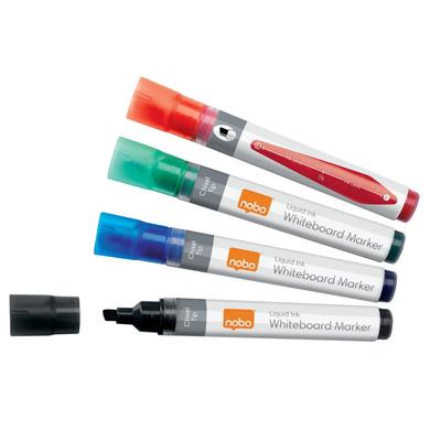 Nobo Boardmarker Liquid Ink Keilspitze VE=10 Stück sortiert