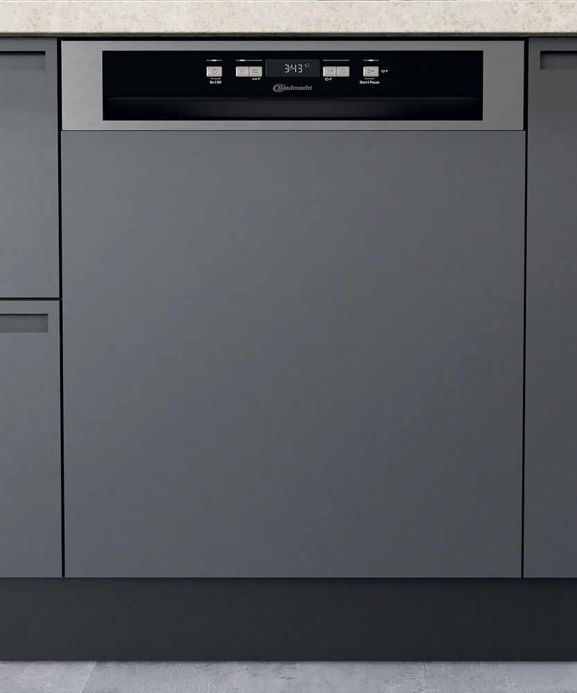 Bauknecht BKSV1PAN 60 cm Geschirrspüler teilintegriert (ohne Front) sehr leise 14 Maßgedecke (Edelstahl) 869991724070