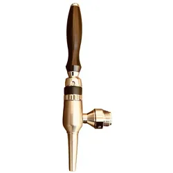 Ich-zapfe Bierzapfhahn Nordic - aus satiniertem stahl ohne kompensatorschaft 5/8" + starke düse, Getränkespender Zubehör, Silber