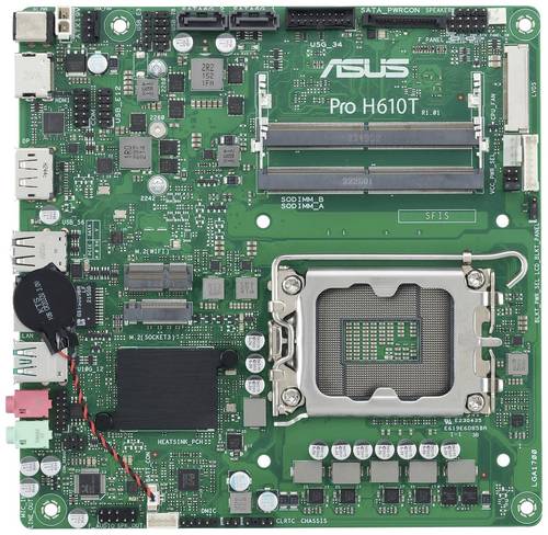 Asus PRO H610T-CSM Mainboard Sockel (PC) Intel LGA 1700 Formfaktor (Details) Mini-ITX Mainboard-Chipsatz Intel H610