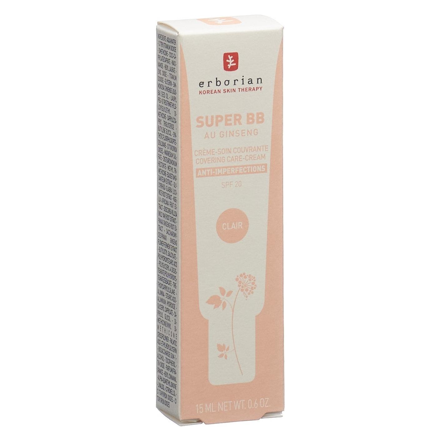 Erborian Super BB Clair (Weiss, 15 ml) (6AA10451)