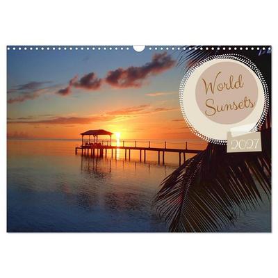 World sunsets (Wall Calendar 2027 DIN A3 landscape), CALVENDO 12 Month Wall Calendar