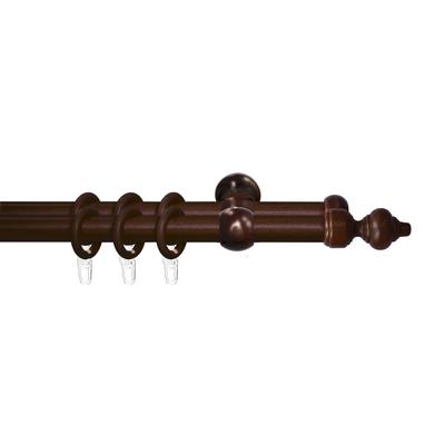 Gardinenstange GOOD LIFE "Trend" Gr. 3, braun (nussbaum), L:160cm Ø:28mm, Gardinenstangen