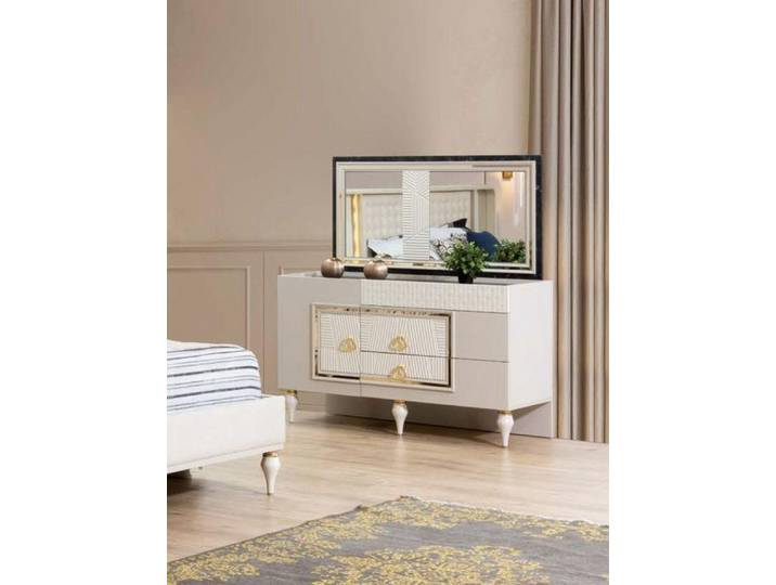 Xlmoebel Kommode Luxus Spiegel Sideboard im modernen Design für Schlafzimmer (Kommode, Spiegel, Spiegel), Made in Europa
