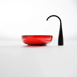 Steinberg Serie 489 Waschtisch Aufsatzschale rund aus Polyresin, 489 6010 34 489 6010 34