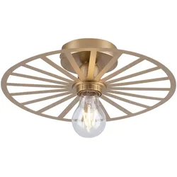 LED Deckenleuchte 30x30 messing matt farbig rund Speichenoptik Wandlampe