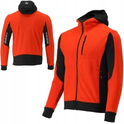 TRIZERATOP Sweat à capuche polaire, sweat à capuche avec fermeture éclair SARNA taille XXL rouge-noir