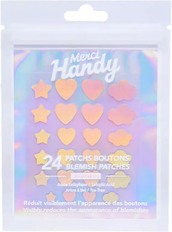 Merci Handy - Blemish Patches - 24 Pickel Patches mit Salicylsäure und Teebaumöl, 24 Stk, Fantasie