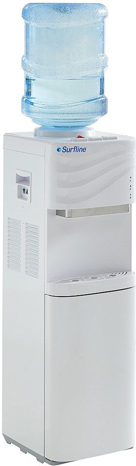 Vente-unique Wasserspender für Flaschen - Warmes/kaltes Wasser - 12 /18 L - Weiß - FORTEX