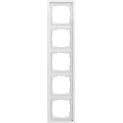 Gira 0215112 Abdeckrahmen 5f Flächenschalter Reinweiß