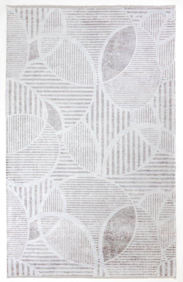 Tesso Living Kelim Trend Tapijt - Beige - 195 x 280 cm - Modern Laagpolig Katoenen Vloerkleed
