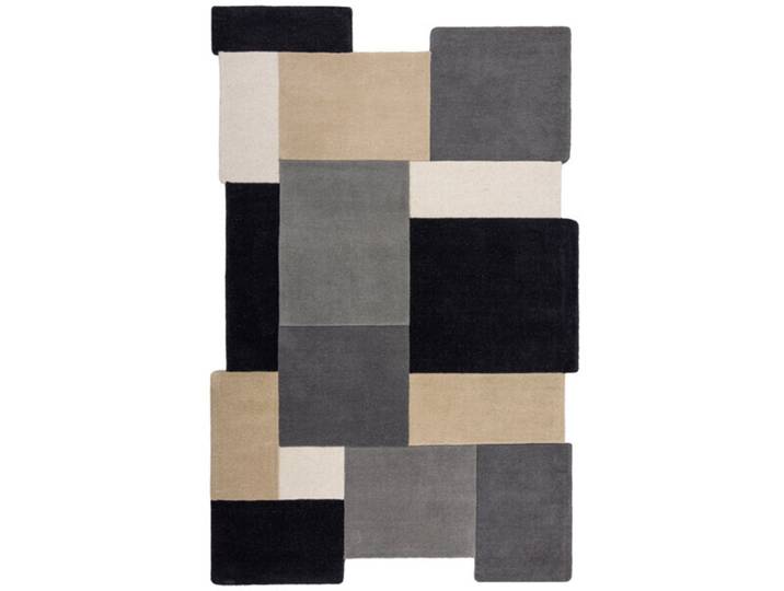 Teppich Collie grau/beige Anderes Muster Wolle 200 x 290 cm