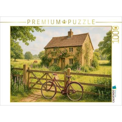 CALVENDO Puzzle Sommerpause am Gartentor | 1000 Teile Lege-Größe 64x48cm Foto-Puzzle für glückliche Stunden