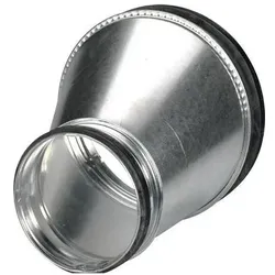 Lindab, Zubehör Belüftungstechnik, Reduktion lang exzentrisch RLU 200X160 Nippel/Nippel