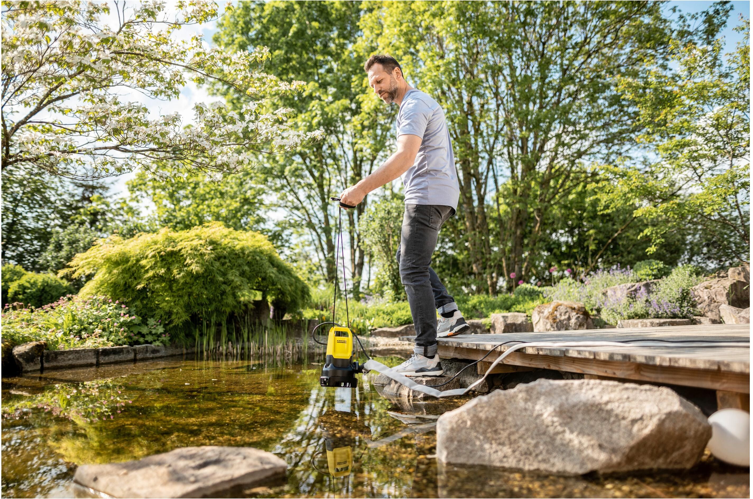 Schmutzwasserpumpe KÄRCHER "Schmutzwasser-Tauchpumpe SP 16000 Dual", gelb (bunt), Pumpen, Schmutzwasserpumpe bunt Einheitsgröße