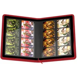 Ultimate Guard UGD010435 - Zipfolio 320 – 16-Pocket Xenoskin Kartenmappe, rot