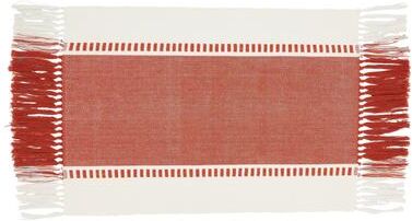Saro Lifestyle Tassel Trimmed Stripe Placemat (Set of 4)