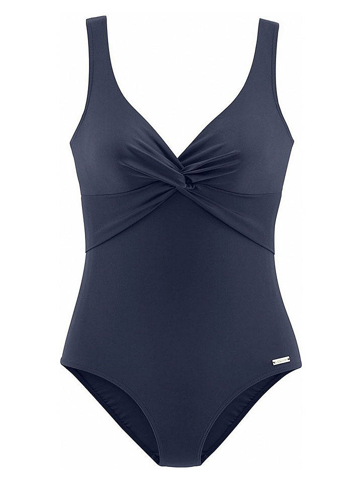LASCANA Badeanzug in Dunkelblau - 38C-Cup