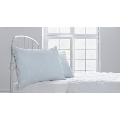 Kopfkissen YATAS BEDDING "Majestät Dacron Climarelle Cool, Kopfkissen 40x80 cm", blau, B:40cm L:80cm, Bezug: 100% Baumwolle. Füllung: 100% Polyester, Kopfkissen, kühlende Wirkung, allergiker geeignet (Hausstauballergiker)