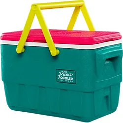 IGLOO Retro Picknick-Kühlkorb 23L Passive Kühlbox (13 l, Jade)