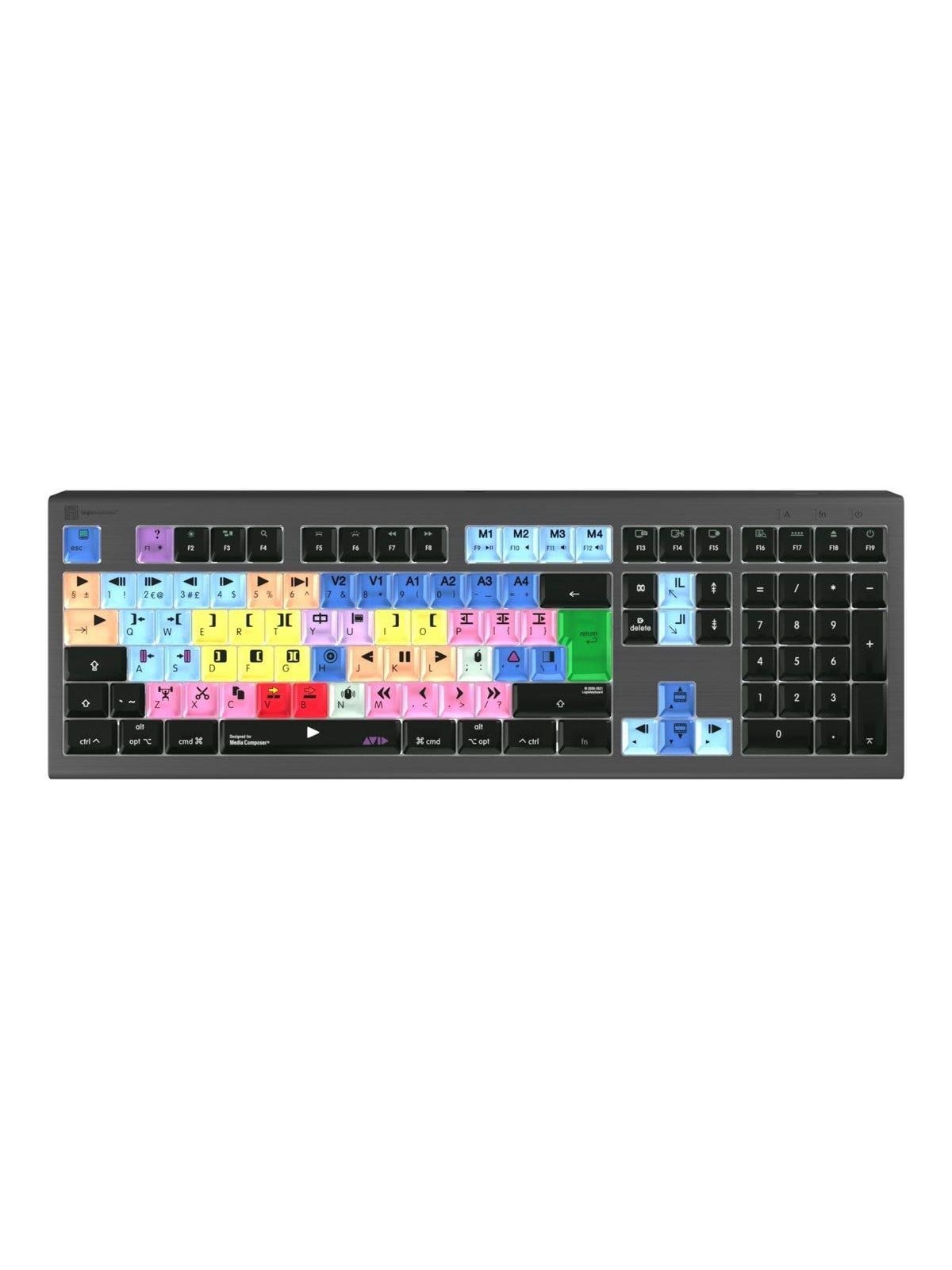 Logickeyboard Avid Media Composer Astra 2 - Tastatur - Englisch (UK) - Grau