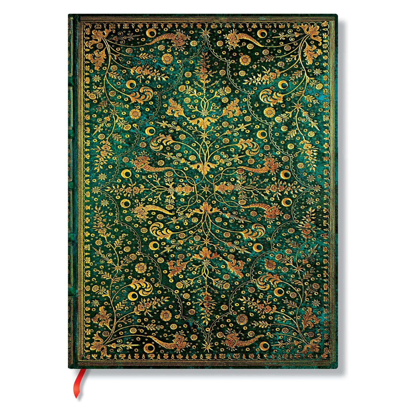 Paperblanks Hardcover Notizbücher - Smaragdblume - Mini - Liniert (A6, Liniert, Harter Einband) (PB1317-5)