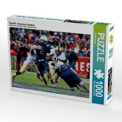 CALVENDO Puzzle Kickoff - American Football | 1000 Teile Lege-Größe 64x48cm Foto-Puzzle für glückliche Stunden