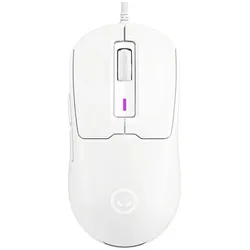 Lorgar Computermaus MSA10, Ultralight Wired Gaming Mouse Advanced, weiss (Kabelgebunden), Maus, Weiss