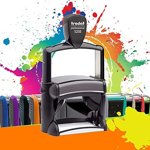 trodat Textstempel, individualisierbar 5208 selbstfärbend schwarz ohne Logo