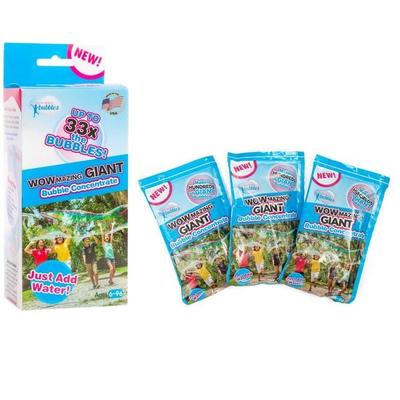 WOWMAZING 505001 - South Beach Bubbles: Riesenseifenblasen-Konzentrat, 3er-Set, Nachfüllpacks
