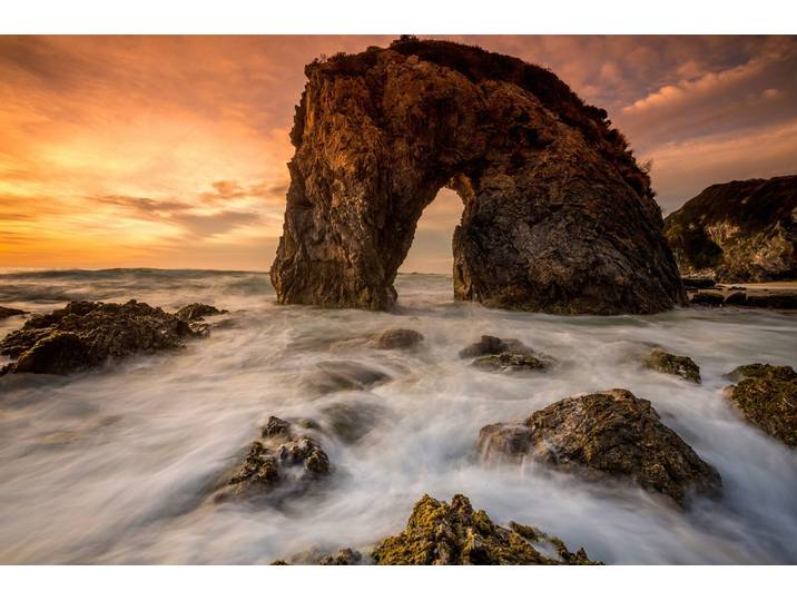Papermoon HORSEHEAD FELSEN-STRAND KLIPPEN KÜSTE MEER OZEAN FLUSS