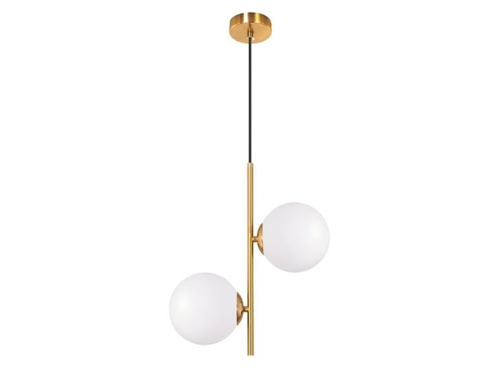 Suspension en fer doré 34.5x34.5x150cm g9