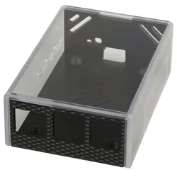 RPI5 CASE CARBON - Gehäuse für Raspberry Pi 5, carbon/transparent