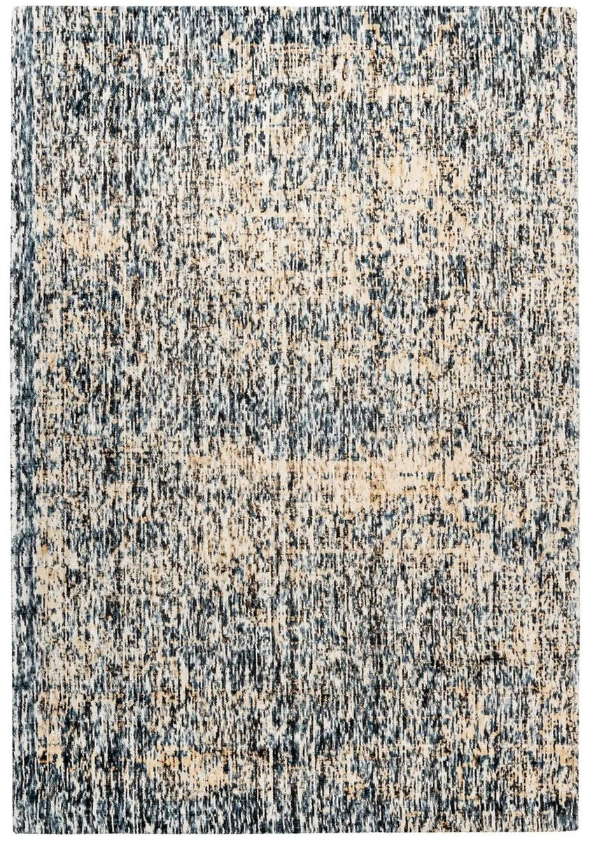 Vintage Vloerkleed Dutch XXL Modern Blauw/Beige Viscose 80x150 cm