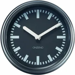 WANDUHR Design Schwarz 24/24 cm