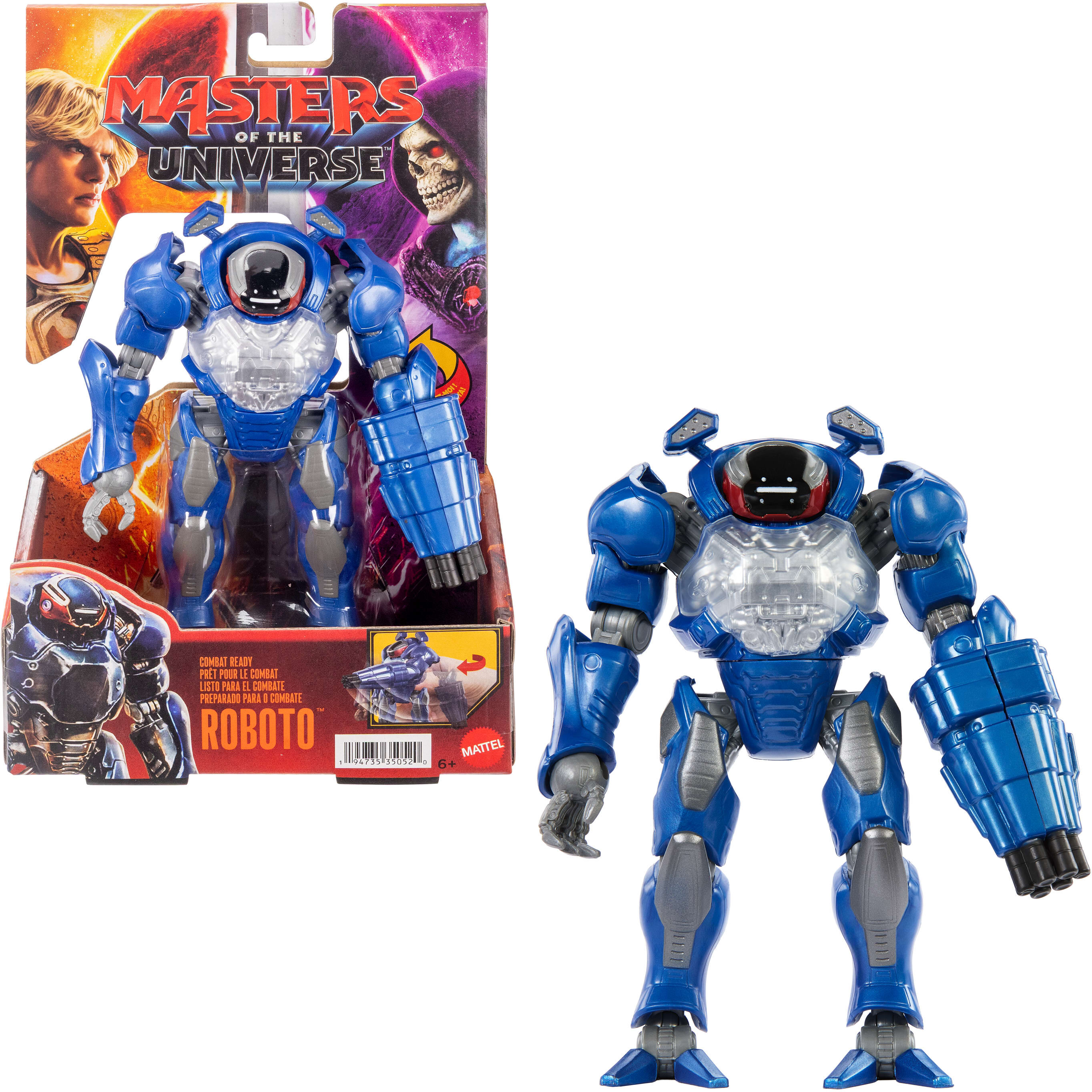 Actionfigur "Roboto-Figur", blau, MASTERS OF THE UNIVERSE, Spielfiguren, KinderH:14cm, Kunststoff, Actionfigur, H:14cm