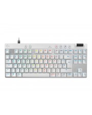 Logitech G PRO X RAPID Tastatur TKL Hintergrundbeleuchtung USB QWERTZ Deutsch Tastenschalter: Linear weiß (920-013240)