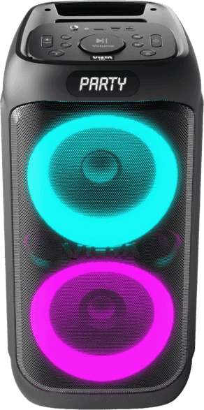 Altavoz inalámbrico - Vieta Party 33, 33W RMS, 14h Autonomía, Bluetooth, Negro