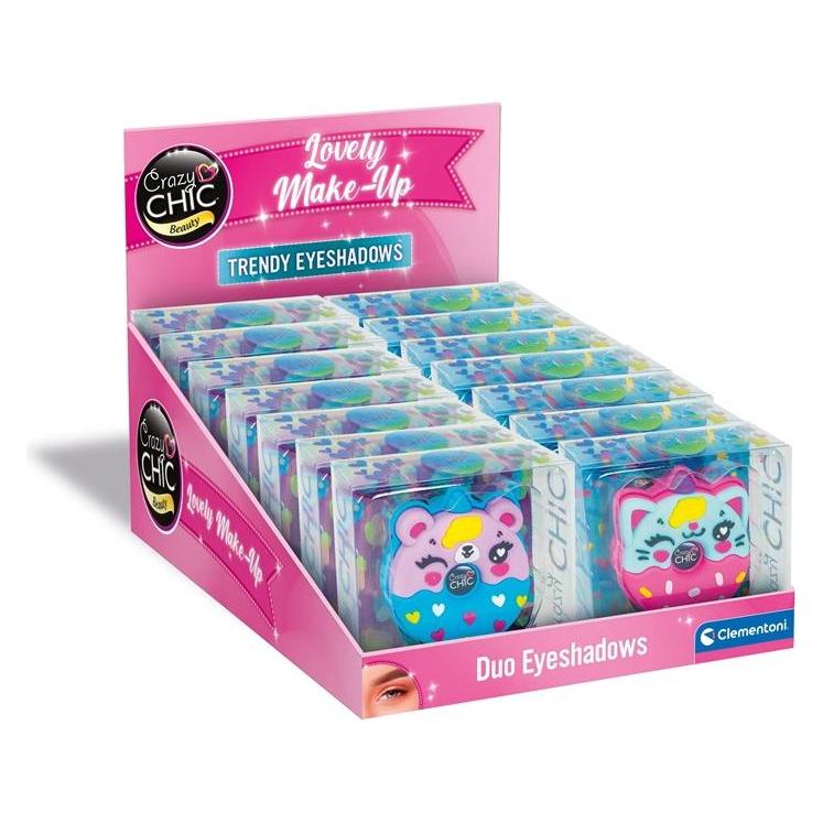 Clementoni Crazy Chic Lidschatten Tiere Donut Blau/Pink (18893)