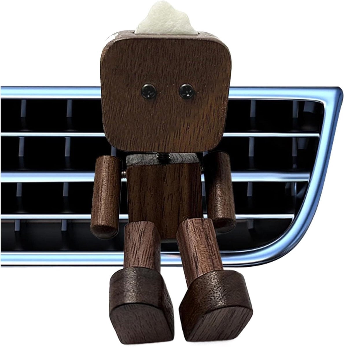 Houten Man Decoratie Dashboard Figuur voor Auto met Olie Diffuser