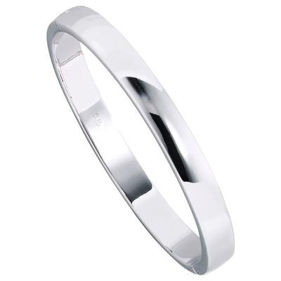 Armreif JOBO "Armband oval", silber 925, Armbänder, Damen, Silber 925 (Sterlingsilber), Armreif, 925 Silber rhodiniert 20 cm
