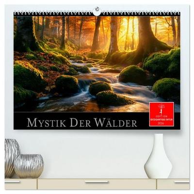Mystik der Wälder (hochwertiger Premium Wandkalender 2026 DIN A2 quer), Kunstdruck in Hochglanz