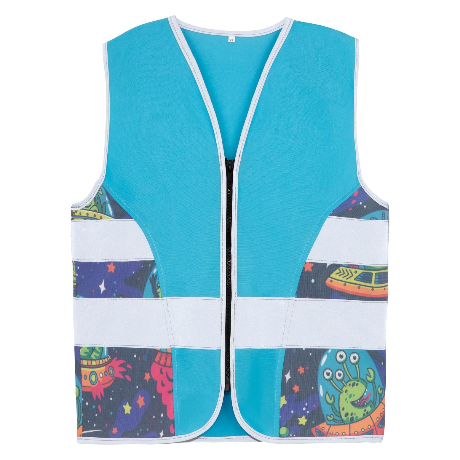 Korntex Kinder Warnweste Aerospace Blau/Alien CO2 Neutral XS EN 17353 ACTAERALI (XS) (ACTAERALIBLXS)