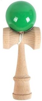 DynamicDeals Premium Wooden Juggling Ball With Handle Outdoor Fitness Toy & Hand Eye Coordination Trainer green