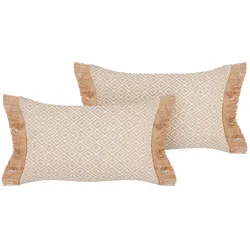 DEKOKISSEN 2er-Set Beige 30/50 cm Boath
