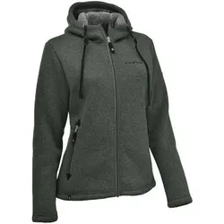 MAUL Damen Chieming Strickfeecejacke+Kapuze, Größe 52 in Grün 60