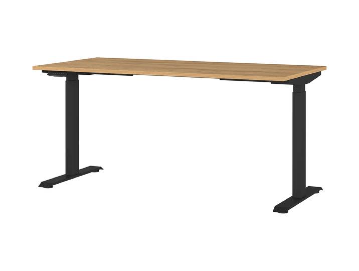 Tchibo - Höhenverstellbarer Schreibtisch »Lissabon« - 160x80x120cm - schwarz - Holz / Metall