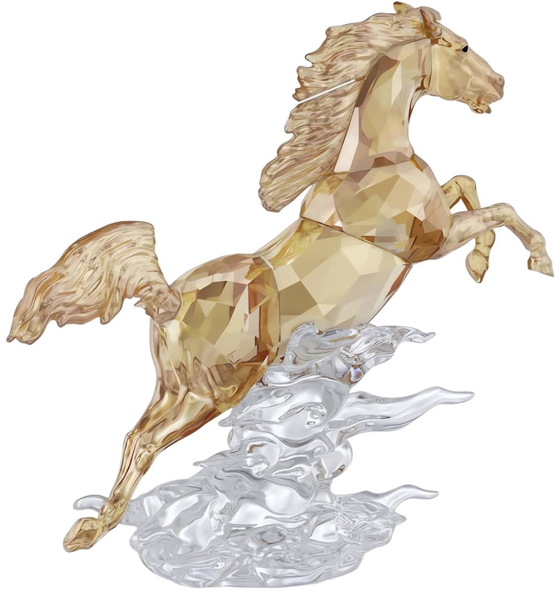 Swarovski Asian Symbols Springend Paard 5701370 goudkleurige kristallen decoratiefiguur