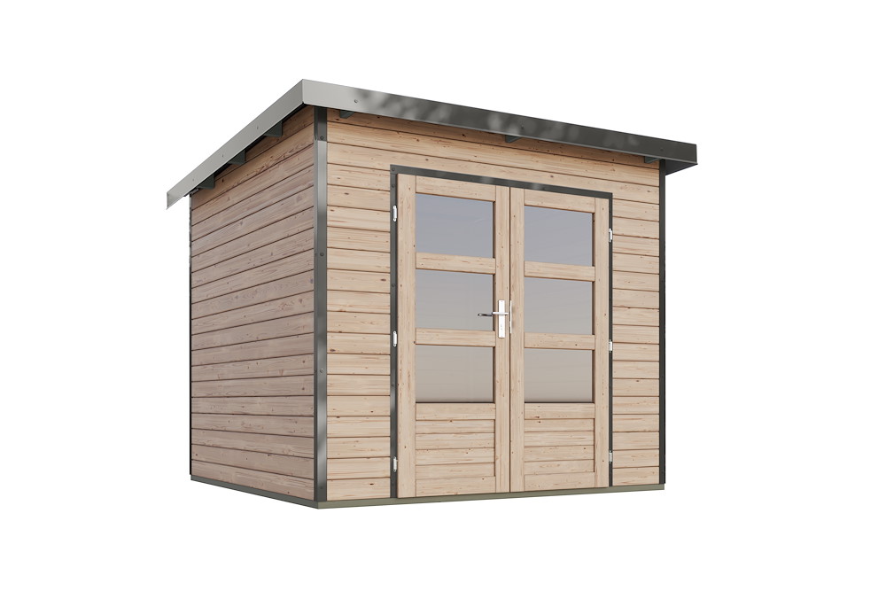 KARIBUHOLZT GH Pluto 3 A natur 244x244x230 graualuminium 16988327