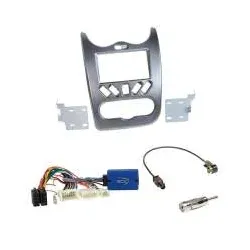 Dacia Duster (SD) 2012 - 12/2013 Einbauset 2-DIN Radioblende + Lenkradadapter...